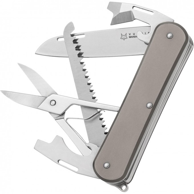 Многофункциональный нож FOX KNIVES VULPIS MULTIPURPOSE-5 FX-VP130-SF5 TI FFX-VP130-SF5 TI Многофункциональный нож FOX KNIVES VULPIS MULTIPURPOSE-5 FX-VP130-SF5 TI FFX-VP130-SF5 TI