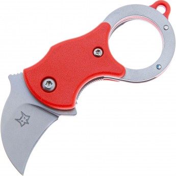 Нож складной FOX FFX-535 R MINI-КА рук-ть красный нейлон, клинок 1.4116
